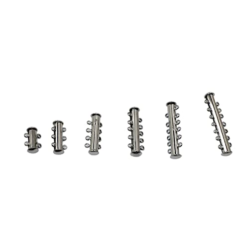 AKOOSY 10 Stück DIY Schmuckzubehör Teiliges Metall Tube Lock Verschlüssen für Armbänder und für Kreative Schmuckherstellung AKOOSY 10 Stück DIY Schmuckzubehör Teiliges Metall Tube Lock Verschlüssen für Armbänder und für Kreative Schmuckherstellung von AKOOSY