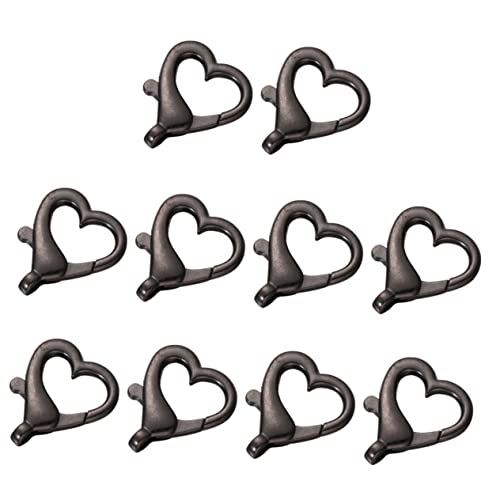 AKOOSY 10 Stück Herzförmige Karabinerhaken für Diy Taschen Koffer und Anhänger Schwarz Nr Leicht Langlebig und Vielseitig Einsetzbar AKOOSY 10 Stück Herzförmige Karabinerhaken für Diy Taschen Koffer und Anhänger Schwarz Nr Leicht Langlebig und Vielseitig Einsetzbar von AKOOSY