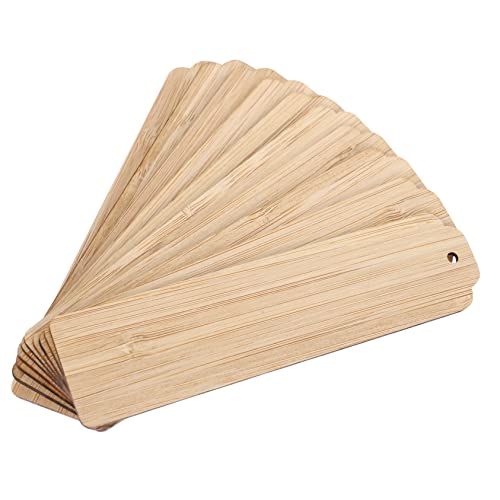 AKOOSY 10 Stück Leeres Lesezeichen Leere Lesezeichen Schmucklos Lesezeichen Für Bücher Unvollendet Kreativ Schlüssel Hochzeit Sublimationsrohlinge Machen Mini-sticks Gravieren Party Holz von AKOOSY