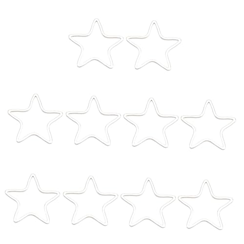 AKOOSY 10 Stück Pentagramm-ohrringe Schlüssel Schmuckanhänger Diy Schmuck Diy-material Ohrringe Material Diy Zubehör Ohrringe Frauen Silver Kupfer von AKOOSY