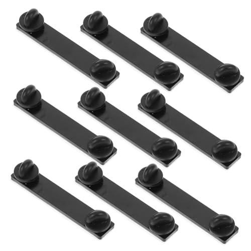 AKOOSY 10 Stück Rechteckige Ersatz Nadelrückseiten für Broschen Locking Pin Backs für Schmuckherstellung und DIY Projekte für Anstecknadeln und Abzeichen von AKOOSY