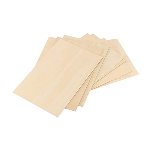 AKOOSY 10 Stück Rechteckiges Furnier Holzbearbeitung Dekoration Dünn Schüttgut Für Basteln Scrapbooking Drinnen Bretter Groß Unvollendet Leerzeichen Sammelalbum Bastelbrett Artikel Planke von AKOOSY