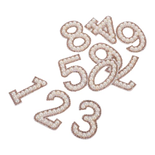 AKOOSY 10 Stück Strass und Perlen Patches zum Aufbügeln für Diy Kleidung Glitzernde Zahlenapplikationen für T Shirts Kleider und Röcke Einfache Anwendung für Modeprojekte AKOOSY 10 Stück Strass und Perlen Patches zum Aufbügeln für Diy Kleidung Glitzernde Zahlenapplikationen für T Shirts Kleider und Röcke Einfache Anwendung für Modeprojekte von AKOOSY