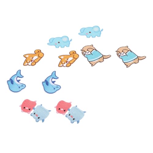 AKOOSY 10 Stück Teiliges Cartoon Tier Stickerei Patches Selbstklebend Weiche DIY Kleidung Aufnäher für Reparatur Dekorativ für Taschen Hüte Schuhe Socken Modische Applikationen AKOOSY 10 Stück Teiliges Cartoon Tier Stickerei Patches Selbstklebend Weiche DIY Kleidung Aufnäher für Reparatur Dekorativ für Taschen Hüte Schuhe Socken Modische Applikationen von AKOOSY