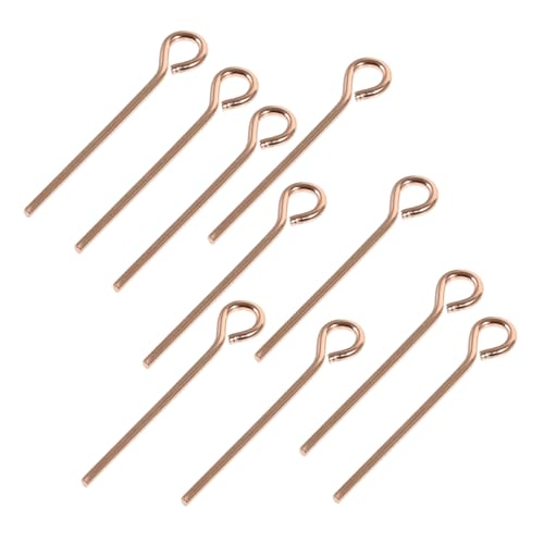 AKOOSY 10 Stück Teiliges DIY Ohrschmuck Augenstifte aus Roségoldfarbenem für Ohrring Perlen Anhänger Armband Halskette Schmuckherstellung AKOOSY 10 Stück Teiliges DIY Ohrschmuck Augenstifte aus Roségoldfarbenem für Ohrring Perlen Anhänger Armband Halskette Schmuckherstellung von AKOOSY