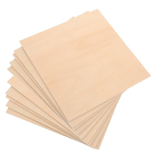 AKOOSY 10 Stück Teiliges Dünne Unbehandelte Lindenholzplatten Strapazierfähige Holzplatten für DIY Bastelprojekte Brandmalerei Holzschnitzerei und Modellbau AKOOSY 10 Stück Teiliges Dünne Unbehandelte Lindenholzplatten Strapazierfähige Holzplatten für DIY Bastelprojekte Brandmalerei Holzschnitzerei und Modellbau von AKOOSY