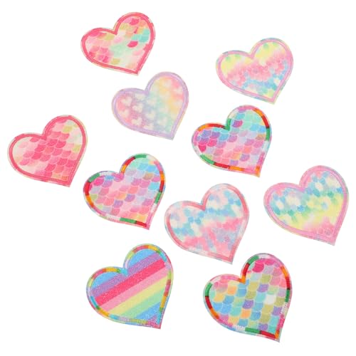 AKOOSY 10 Stück Teiliges Herz Bügelflicken Aufnäher mit Rückseite zum Aufbügeln Bestickte DIY Kleidung Reparatur Patches für Kleidung Taschen Schuhe Modische Zufällige Farbe AKOOSY 10 Stück Teiliges Herz Bügelflicken Aufnäher mit Rückseite zum Aufbügeln Bestickte DIY Kleidung Reparatur Patches für Kleidung Taschen Schuhe Modische Zufällige Farbe von AKOOSY