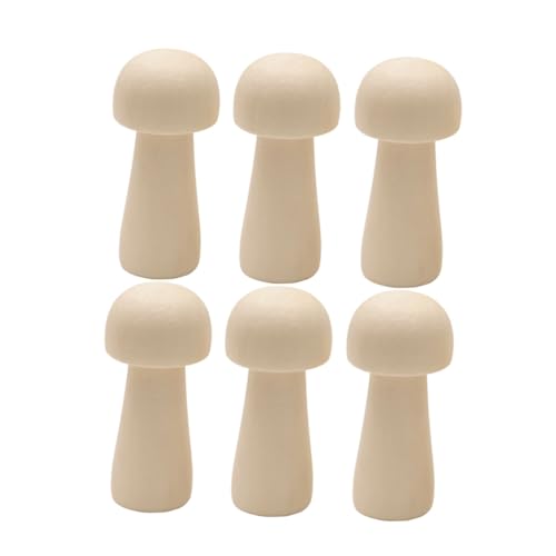 AKOOSY 10 Stück Teiliges Holzpilz Bastelset Natürliche Holzfiguren zum Bemalen DIY Malspielzeug für Kreative Handarbeit der Fantasie und Feinmotorik AKOOSY 10 Stück Teiliges Holzpilz Bastelset Natürliche Holzfiguren zum Bemalen DIY Malspielzeug für Kreative Handarbeit der Fantasie und Feinmotorik von AKOOSY