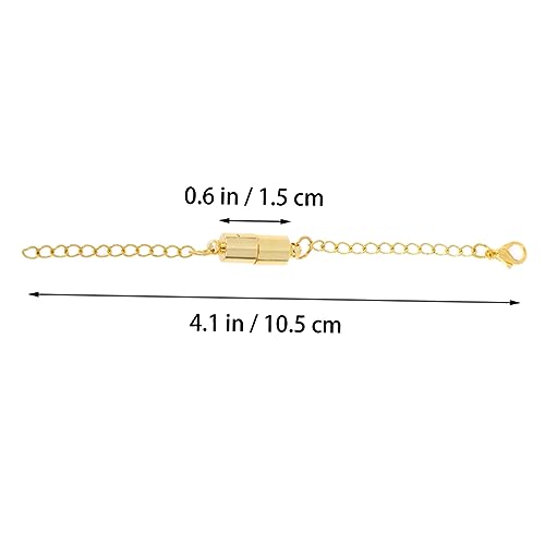 AKOOSY 10 Stück Teiliges Magnetische Schmuckverbinder Kettenverlängerung für Halsketten und Armbänder Einfacher Magnetverschluss Geeignet bei Arthritis für Leichtes Ablegen AKOOSY 10 Stück Teiliges Magnetische Schmuckverbinder Kettenverlängerung für Halsketten und Armbänder Einfacher Magnetverschluss Geeignet bei Arthritis für Leichtes Ablegen von AKOOSY