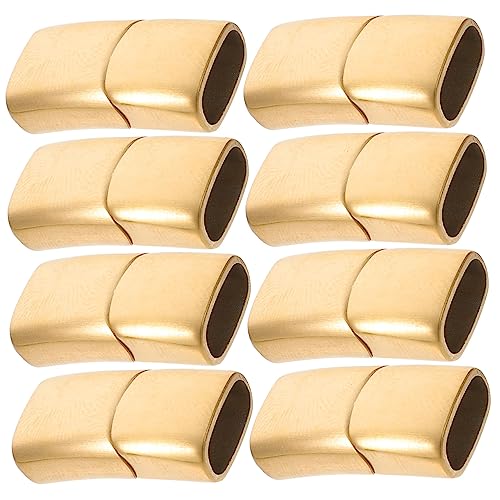 AKOOSY 10 Stück Teiliges Magnetische Schmuckverschlüsse Rostfreiem Stahl Rechteckig Sandgoldfarben Langlebig und Praktisch für Diy Armband Halskette Verschluss Zubehör AKOOSY 10 Stück Teiliges Magnetische Schmuckverschlüsse Rostfreiem Stahl Rechteckig Sandgoldfarben Langlebig und Praktisch für Diy Armband Halskette Verschluss Zubehör von AKOOSY