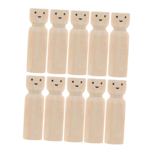 AKOOSY 10 Stück Teiliges Natürliche Holzpuppen zum Selbstgestalten Unbemalte Glatte Oberfläche Handliche Figuren für DIY Kunsthandwerk Kreative Dekoration und Geschenke AKOOSY 10 Stück Teiliges Natürliche Holzpuppen zum Selbstgestalten Unbemalte Glatte Oberfläche Handliche Figuren für DIY Kunsthandwerk Kreative Dekoration und Geschenke von AKOOSY