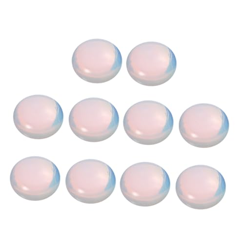 AKOOSY 10 Stück Teiliges Opalstein Flachboden DIY Schmuckanhänger Perlen für Schmuckherstellung Damen Mädchen Zubehör Langlebig und Stilvoll von AKOOSY