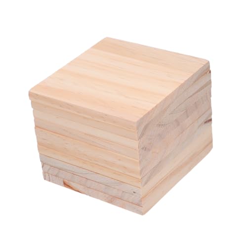 AKOOSY 10 Stück Teiliges Unlackierte Quadratische Holzplatten für DIY Bastelprojekte Holzscheiben zum Bemalen Gravieren und Brennen Vielseitig Stapelbar für Kunst und Heimdekoration AKOOSY 10 Stück Teiliges Unlackierte Quadratische Holzplatten für DIY Bastelprojekte Holzscheiben zum Bemalen Gravieren und Brennen Vielseitig Stapelbar für Kunst und Heimdekoration von AKOOSY