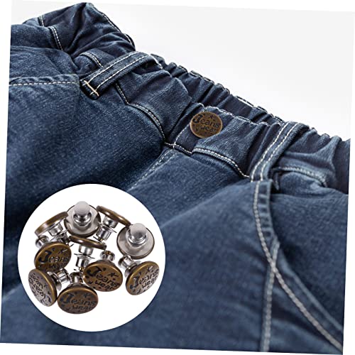 AKOOSY 10 Stück Teiliges Verstellbares Metallknopf Abnehmbare Nagelfreie Jeansknöpfe Einfache Montage ohne Werkzeug Langlebig Glatte Oberfläche für DIY Jeansreparatur und AKOOSY 10 Stück Teiliges Verstellbares Metallknopf Abnehmbare Nagelfreie Jeansknöpfe Einfache Montage ohne Werkzeug Langlebig Glatte Oberfläche für DIY Jeansreparatur und von AKOOSY