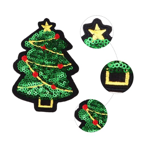 AKOOSY 10 Stück Teiliges Weihnachts Pailletten Bestickte Aufnäher zum Aufbügeln für Kleidung Jeans Hüte DIY Dekoration Modische Glänzende Applikationen zum Abdecken von Löchern und AKOOSY 10 Stück Teiliges Weihnachts Pailletten Bestickte Aufnäher zum Aufbügeln für Kleidung Jeans Hüte DIY Dekoration Modische Glänzende Applikationen zum Abdecken von Löchern und von AKOOSY