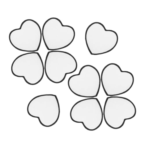 AKOOSY 10 Stück Weiße Bügelaufnäher zum Aufbügeln Leere Stickpatches mit Wärmeübertragung DIY Reparatur für Kleidung Jeans Hüte Taschen Vielseitig Selbstklebend Einfach Anzubringen von AKOOSY