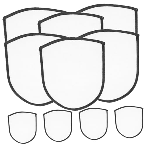 AKOOSY 10 Stück Weiße Sublimations patches zum Aufbügeln DIY Blanko Stoffaufnäher für Kleidung Reparatur und Dekoration Langlebig Vielseitig Einsetzbar für Jeans Hüte Taschen von AKOOSY