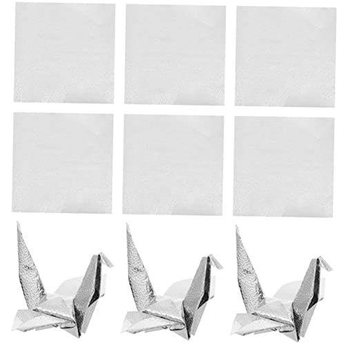 AKOOSY 100 Blatt Dekoratives Origami Papier Silbernes Einseit Papier für DIY Faltkunst Geeignet für Bastelprojekte und Kreative Gestaltung von AKOOSY