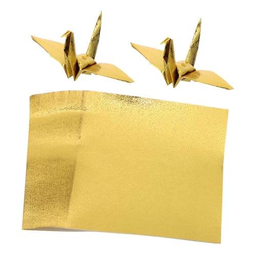 AKOOSY 100 Blatt Quadratisches Origami Papier Gold Einseitig Glänzend Bastelpapier für DIY Handarbeit Reißfestes Faltpapier zum Basteln von Origami Figuren und Papierkranichen AKOOSY 100 Blatt Quadratisches Origami Papier Gold Einseitig Glänzend Bastelpapier für DIY Handarbeit Reißfestes Faltpapier zum Basteln von Origami Figuren und Papierkranichen von AKOOSY