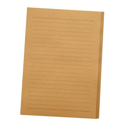 AKOOSY 100 Blatt Vintage Kraftpapier Briefpapier Liniert Schreibpapier für Briefe und Notizen Klassisch Elegantes Langlebiges Papier zum Handschriftlichen Schreiben für Bürobedarf und AKOOSY 100 Blatt Vintage Kraftpapier Briefpapier Liniert Schreibpapier für Briefe und Notizen Klassisch Elegantes Langlebiges Papier zum Handschriftlichen Schreiben für Bürobedarf und von AKOOSY