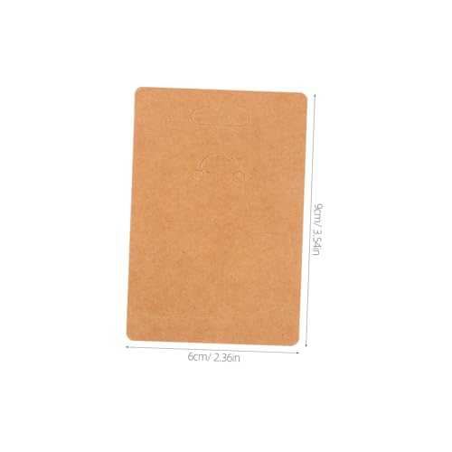 AKOOSY 100 Stück Braune Kraftpapier Keychain Display Karten Vielseitige Schmuckverpackung für Schlüsselanhänger Leichte Schützende Halter für Einzelhandel Ausstellungen und von AKOOSY