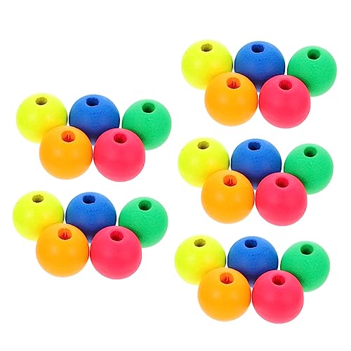 AKOOSY 100 Stück Bunte Holzperlen für DIY Bastelarbeiten für Armbänder und Kreative Dekorationen Gelb Grün Orange Blau AKOOSY 100 Stück Bunte Holzperlen für DIY Bastelarbeiten für Armbänder und Kreative Dekorationen Gelb Grün Orange Blau von AKOOSY