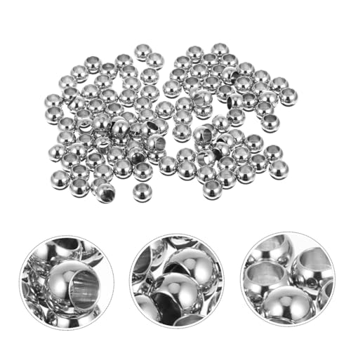 AKOOSY 100 Stück Edelstahl Perforierte Beads DIY Schmuckherstellung Perlen für Armbänder Halsketten Basteln Langlebig und Rostfrei Geschenkidee für DIY Fans AKOOSY 100 Stück Edelstahl Perforierte Beads DIY Schmuckherstellung Perlen für Armbänder Halsketten Basteln Langlebig und Rostfrei Geschenkidee für DIY Fans von AKOOSY