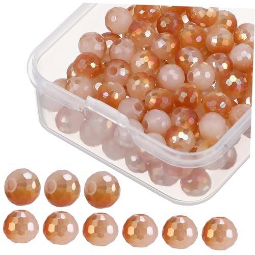 AKOOSY 100 Stück Facettierte Kristallperlen Hochwertige Glasperlen für DIY Schmuck und Bastelprojekte Box für Armbänder und Kreative Designs AKOOSY 100 Stück Facettierte Kristallperlen Hochwertige Glasperlen für DIY Schmuck und Bastelprojekte Box für Armbänder und Kreative Designs von AKOOSY
