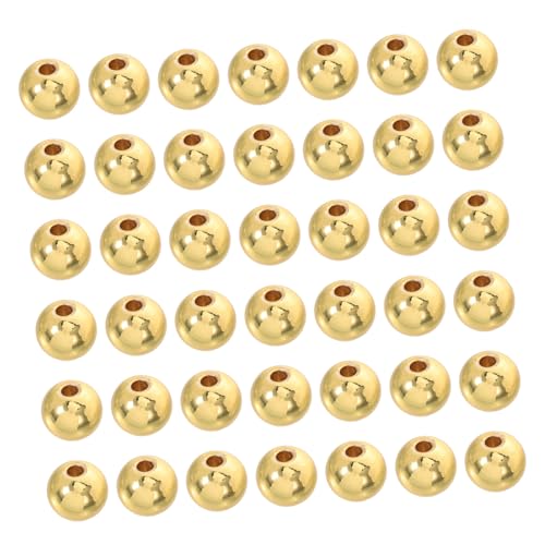 AKOOSY 100 Stück Goldfarbene Runde Spacer Perlen Kupfer Vergoldet Nahtlos Glatte Lose Schmuckperlen Für Armbänder Halsketten Ohrringe DIY Schmuckgestaltung AKOOSY 100 Stück Goldfarbene Runde Spacer Perlen Kupfer Vergoldet Nahtlos Glatte Lose Schmuckperlen Für Armbänder Halsketten Ohrringe DIY Schmuckgestaltung von AKOOSY