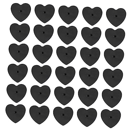 AKOOSY 100 Stück Gummierte Herzform Pin Backings Brooch Clasp Ersatz für Anstecknadeln Praktische Rückseite für Namensschilder Abzeichen Schmuckherstellung Einfach zu Montieren Schwarz AKOOSY 100 Stück Gummierte Herzform Pin Backings Brooch Clasp Ersatz für Anstecknadeln Praktische Rückseite für Namensschilder Abzeichen Schmuckherstellung Einfach zu Montieren Schwarz von AKOOSY