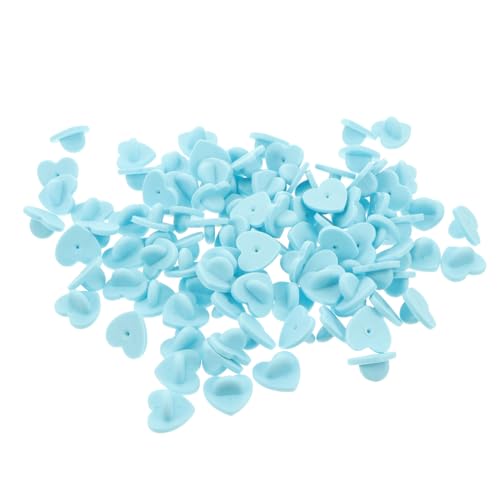 AKOOSY 100 Stück Herzförmige Kunststoff Pinbacks Sicherer Broschenverschluss Ersatz für Anstecknadeln für Abzeichen Anstecker Schmuck Hellblau AKOOSY 100 Stück Herzförmige Kunststoff Pinbacks Sicherer Broschenverschluss Ersatz für Anstecknadeln für Abzeichen Anstecker Schmuck Hellblau von AKOOSY
