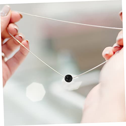 AKOOSY 100 Stück Katzenaugen Rundperlen Schwarz Lose Resin Perlen für Armband Schmuckherstellung DIY Spacer Beads für Basteln Langlebig und Farbecht von AKOOSY