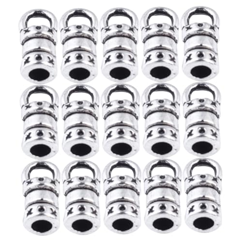 AKOOSY 100 Stück Legierung DIY Schmuckverschluss Lederband Schnalle Armbandverschluss für Halsketten und Armbänder Langlebig Fein Verarbeitet Geeignet für Schmuckherstellung und von AKOOSY