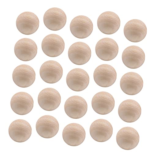 AKOOSY 100 Stück Lotus Holzperlen ohne Bohrung Natürliche DIY Bastelperlen für Schmuck und Dekoration Unbeschichtet für Kreative Projekte von AKOOSY