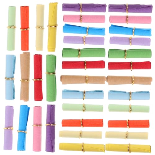 AKOOSY 100 Stück Mini Papierrollen Bunte Wunschzettel Papierstreifen für Glücksflaschen Dekorationen Vintage Kleine Schriftrollen zum Beschriften und Verschenken AKOOSY 100 Stück Mini Papierrollen Bunte Wunschzettel Papierstreifen für Glücksflaschen Dekorationen Vintage Kleine Schriftrollen zum Beschriften und Verschenken von AKOOSY