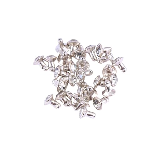 AKOOSY 100 Stück Nähzubehör Für Kleidung Silber Schmuck Bunt Kristalle Aufnähen Kleidung Machen Dekorationen Weiß AKOOSY 100 Stück Nähzubehör Für Kleidung Silber Schmuck Bunt Kristalle Aufnähen Kleidung Machen Dekorationen Weiß von AKOOSY