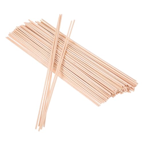 AKOOSY 100 Stück Natürliche Holzstäbe Umweltfreundliche Bastelhölzer für Vielseitige DIY Holzstäbchen zum Basteln Kreative Handwerksmaterialien für Hobbyisten von AKOOSY