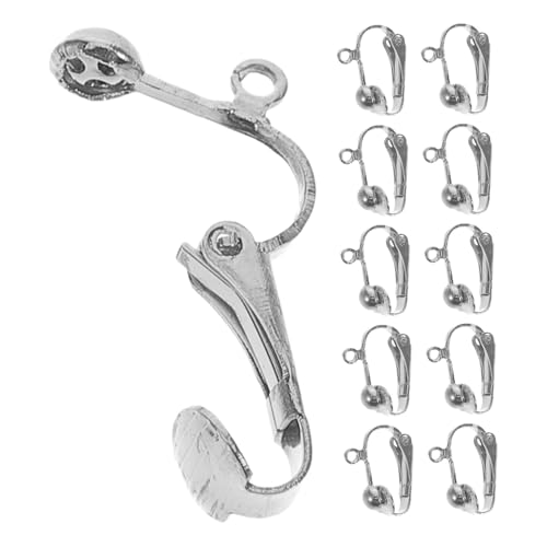 AKOOSY 100 Stück Ohrclips für Ohrlöcher Kupfer Ohrclip Adapter mit Feder DIY Ohrschmuck Zubehör Komfortabel Vielseitig Einsetzbar für Damen und Schmuckhersteller AKOOSY 100 Stück Ohrclips für Ohrlöcher Kupfer Ohrclip Adapter mit Feder DIY Ohrschmuck Zubehör Komfortabel Vielseitig Einsetzbar für Damen und Schmuckhersteller von AKOOSY
