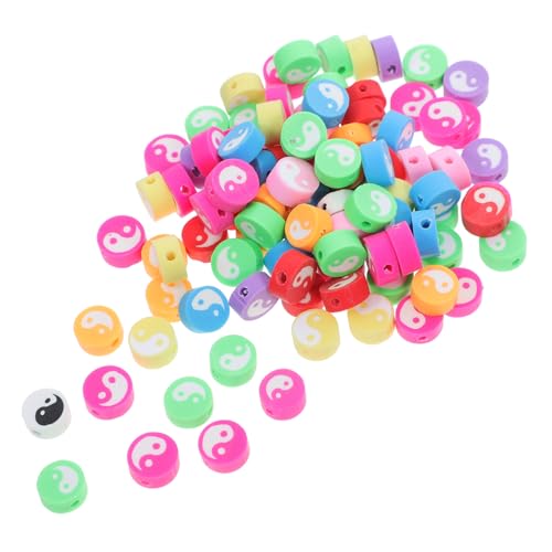 AKOOSY 100 Stück Taichi Clay Beads Bunte Weiche Polymerperlen für DIY Schmuckherstellung Leichte Gemischte Bastelperlen mit Tai Chi für Armbänder Halsketten Ohrringe und Kreative AKOOSY 100 Stück Taichi Clay Beads Bunte Weiche Polymerperlen für DIY Schmuckherstellung Leichte Gemischte Bastelperlen mit Tai Chi für Armbänder Halsketten Ohrringe und Kreative von AKOOSY