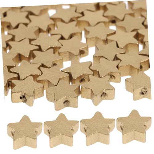 AKOOSY 100 Stück Teiliges DIY Holzscheiben Fünfzackiger Stern Holzperlen Anhänger Basteln Umweltfreundlich für Mathematik Lernhilfen Handwerksbedarf Goldfarben AKOOSY 100 Stück Teiliges DIY Holzscheiben Fünfzackiger Stern Holzperlen Anhänger Basteln Umweltfreundlich für Mathematik Lernhilfen Handwerksbedarf Goldfarben von AKOOSY