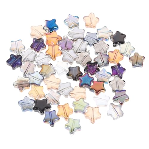 AKOOSY 100 Stück Teiliges Glasperlen Fünfzackige Sternperlen für Schmuckherstellung DIY Armbänder Bastelperlen Bunte Langlebige Perlen zum Auffädeln und Perlenweben AKOOSY 100 Stück Teiliges Glasperlen Fünfzackige Sternperlen für Schmuckherstellung DIY Armbänder Bastelperlen Bunte Langlebige Perlen zum Auffädeln und Perlenweben von AKOOSY