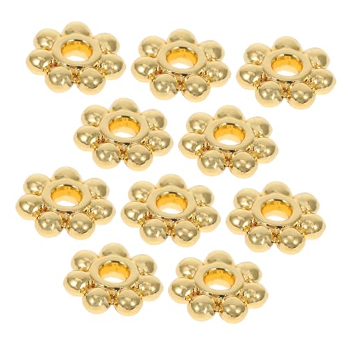 AKOOSY 100 Stück Vergoldete Schneeflocken abstandshalter Perlen für Schmuckherstellung DIY Armbänder Halsketten Vielseitig Einsetzbar Eleganter Look AKOOSY 100 Stück Vergoldete Schneeflocken abstandshalter Perlen für Schmuckherstellung DIY Armbänder Halsketten Vielseitig Einsetzbar Eleganter Look von AKOOSY
