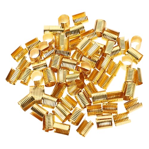 AKOOSY 100 Stück Zylindrische Lederseil Clips für Schmuck DIY Hochwertige Schnurverschlüsse Rostbeständig für Armbänder und Bastelarbeiten AKOOSY 100 Stück Zylindrische Lederseil Clips für Schmuck DIY Hochwertige Schnurverschlüsse Rostbeständig für Armbänder und Bastelarbeiten von AKOOSY