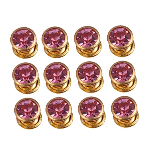AKOOSY 100 Stück bunter Diamantschmuck Farbige Diamantschmuck Kristalle aufnähen Diamanten Strasssteine ​​aufnähen Dekorativ Kleidung machen Dekorationen Schmuckkunstdesign Strass Rosa von AKOOSY