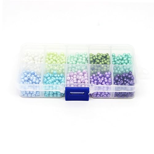 AKOOSY 1000 Stück Diy-perlen Für Die Schmuckherstellung Gemischt Loch Halskette Reiz Bunt Basteln Armbänder Bausatz Runden Farbig AKOOSY 1000 Stück Diy-perlen Für Die Schmuckherstellung Gemischt Loch Halskette Reiz Bunt Basteln Armbänder Bausatz Runden Farbig von AKOOSY