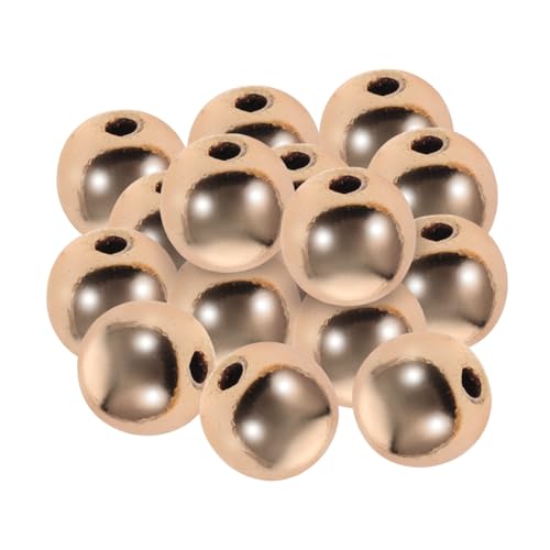 AKOOSY 100Stücke Goldene Abstandshalterperlen Glatte Metallperlen Runde DIY Perlen für Armbänder und Schmuckherstellung Bastelzubehör für Projekte von AKOOSY