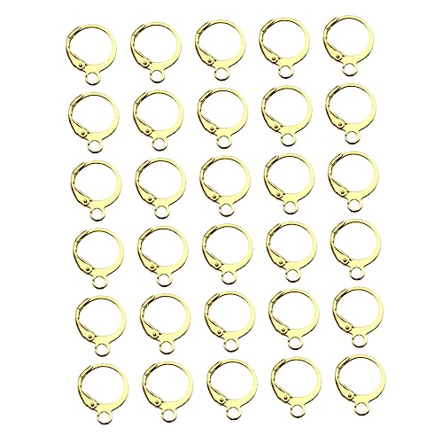 AKOOSY 100Stücke Rundhebel Ohrringhaken DIY Ohrringe Zubehör für Schmuckherstellung Eleganter Ohrschmuck für Bastelprojekte für Frauen von AKOOSY