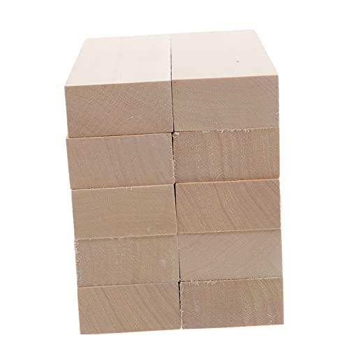 AKOOSY 10Stücke DIY Basswood Blöcke Unfertige Holzplanken für Schnitzarbeiten Glatte Oberfläche für Bastelprojekte und Modellbau Sicher für AKOOSY 10Stücke DIY Basswood Blöcke Unfertige Holzplanken für Schnitzarbeiten Glatte Oberfläche für Bastelprojekte und Modellbau Sicher für von AKOOSY