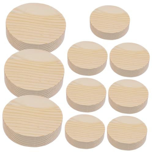 AKOOSY 10Stücke DIY Holzscheiben Naturholz Runde Holzchips für Basteln und Malen Handgefertigte Dekorationen Kiefernholz Unpoliert und Glatt AKOOSY 10Stücke DIY Holzscheiben Naturholz Runde Holzchips für Basteln und Malen Handgefertigte Dekorationen Kiefernholz Unpoliert und Glatt von AKOOSY