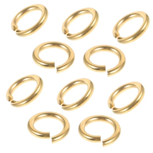 AKOOSY 10Stücke Kleine Biegeringe Leder Offene Spaltringe für DIY Schmuckherstellung Verbindungselemente für Armbänder und Vielseitige Bastelzubehörteile von AKOOSY